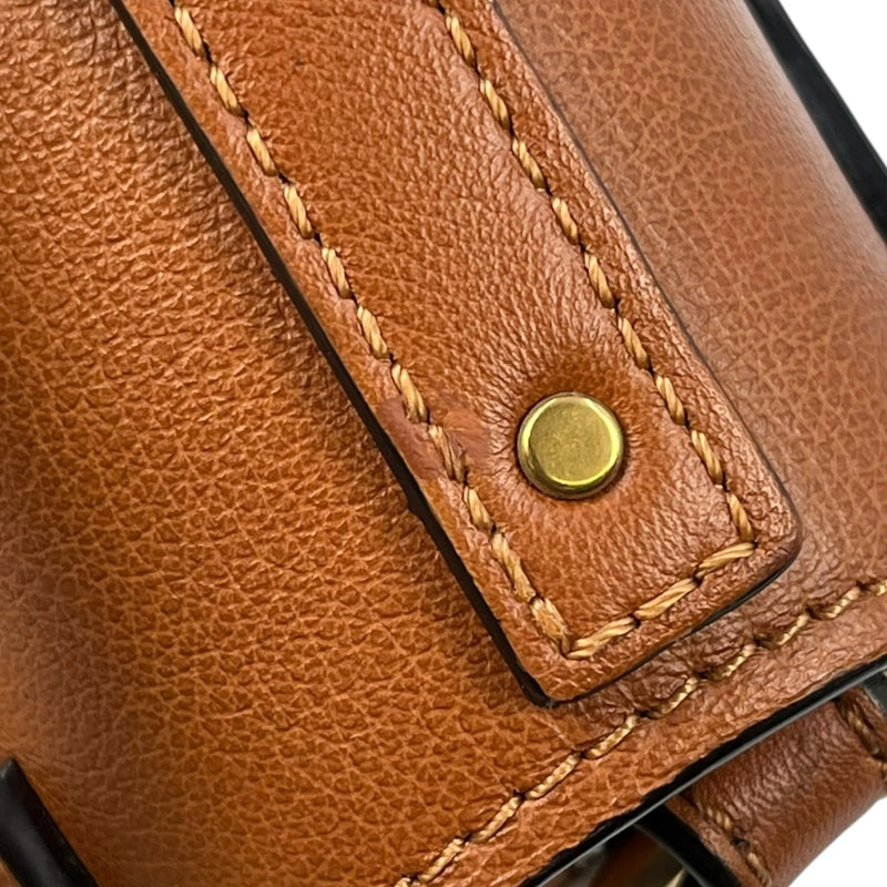 Chloé ナイル レザー ブレスレットバッグ ハンドバッグ ショルダーバッグ - ブラウン