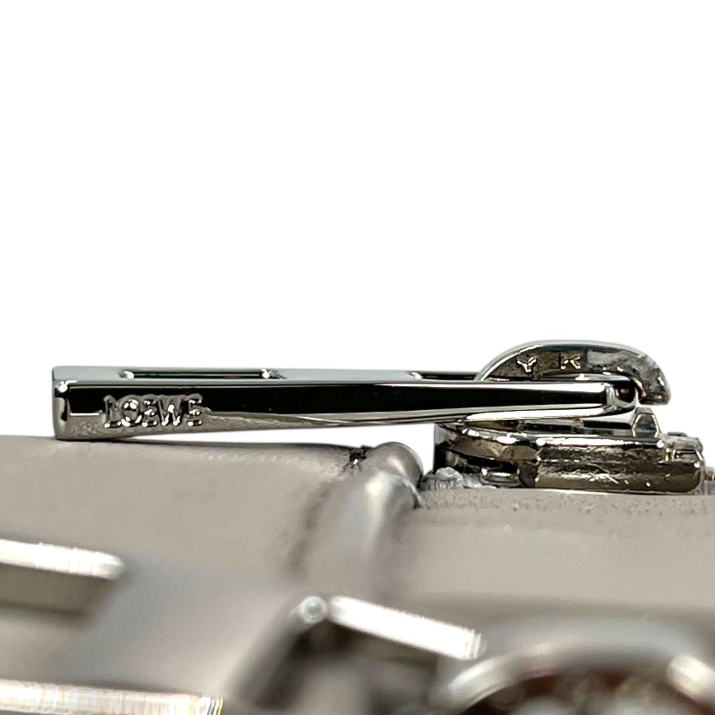 LOEWE Crossbody Camera Bag Mini Calfskin Shoulder Bag - Grey 