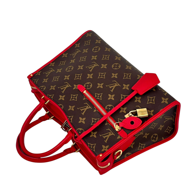 Louis Vuitton Monogram Canvas Popincourt PM Handbag/Shoulder Bag - Red 