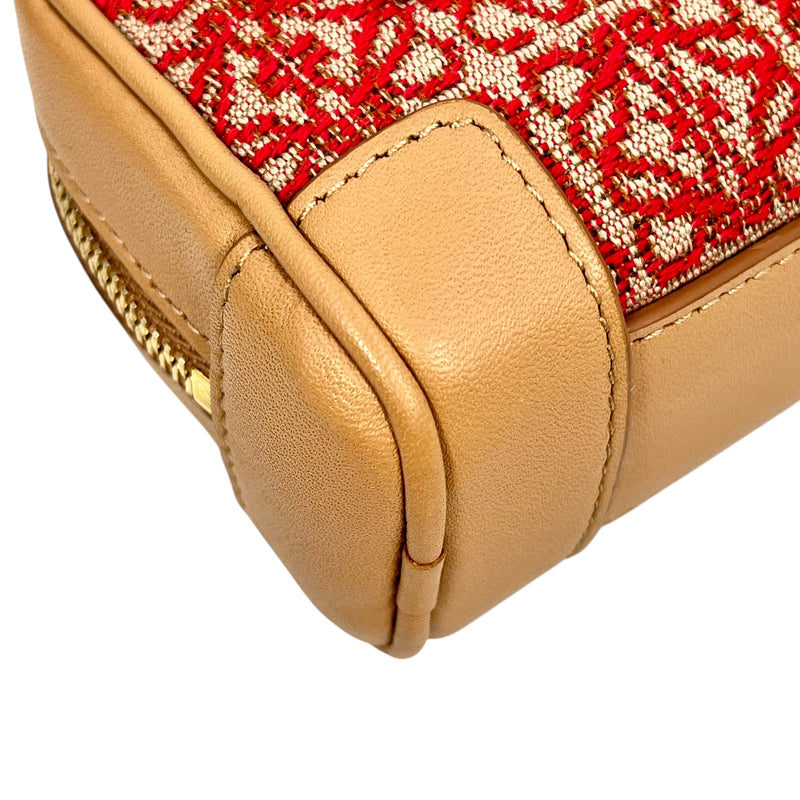 LOEWE Amazona Nano Mini Shoulder Bag - Brown and Red 