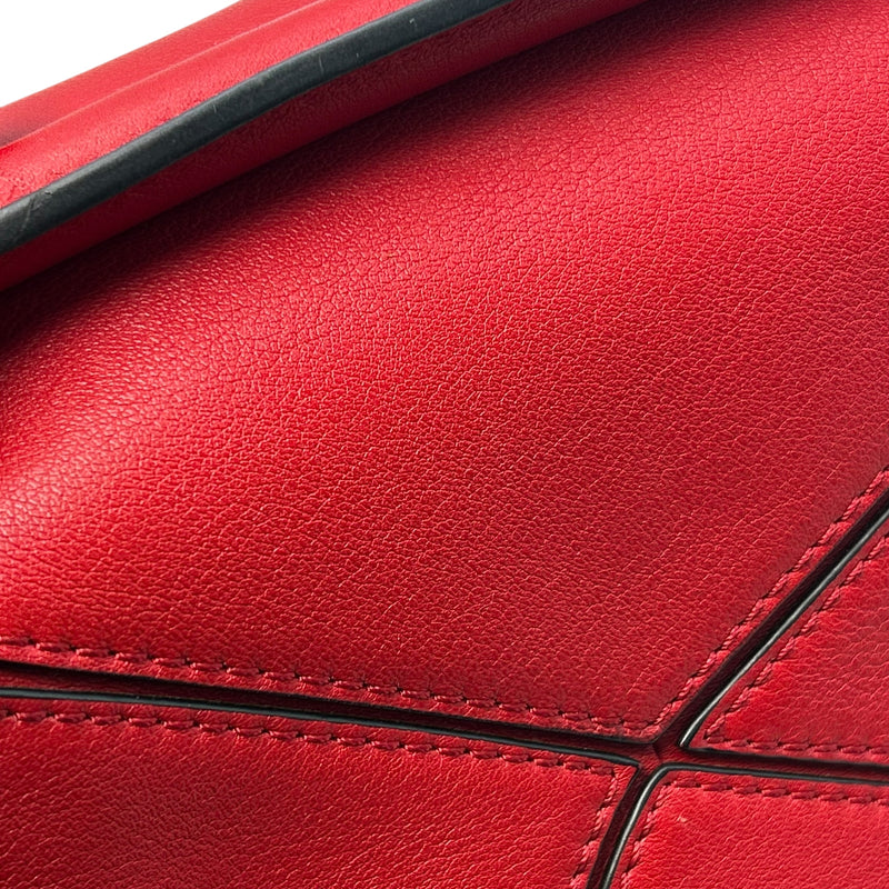 LOEWE パズルバッグ ミニバッグ ハンドバッグ - レッド