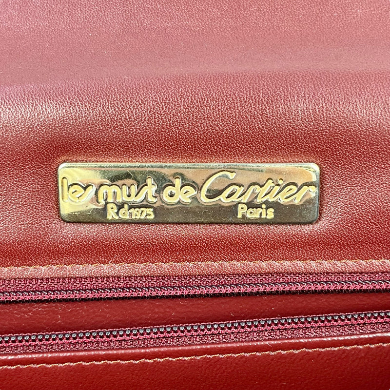 Cartier マストライン クラッチバッグ - レッド