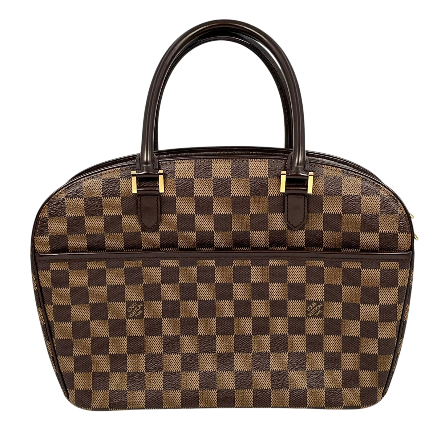 Louis Vuitton Damier Ebene Saria Horizontal Handbag - Dark Brown 