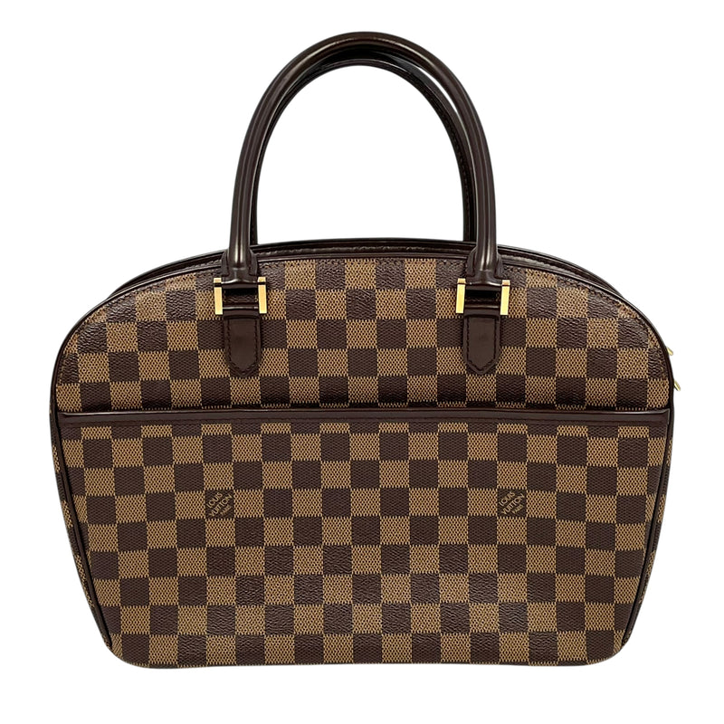 Louis Vuitton Damier Ebene Saria Horizontal Handbag - Dark Brown 