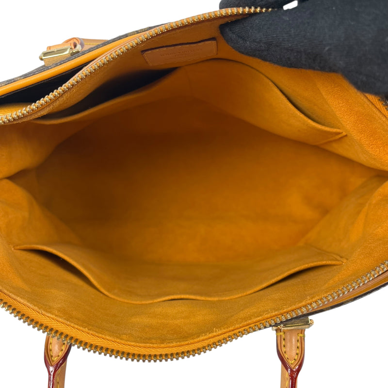 Louis Vuitton モノグラム キャンバス パラス サフラン ハンドバッグ トートバッグ - ブラウン
