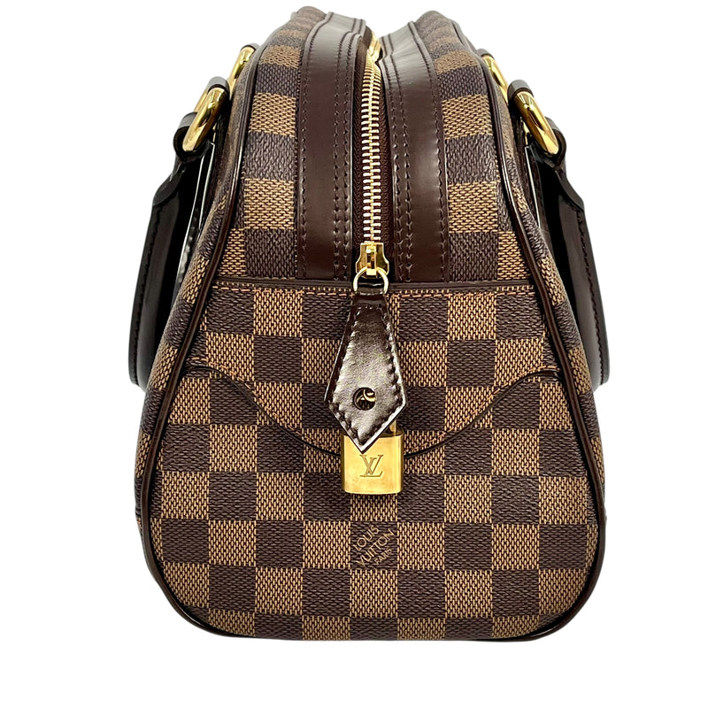 Louis Vuitton Damier Ebene Duomo Handbag - Dark Brown 