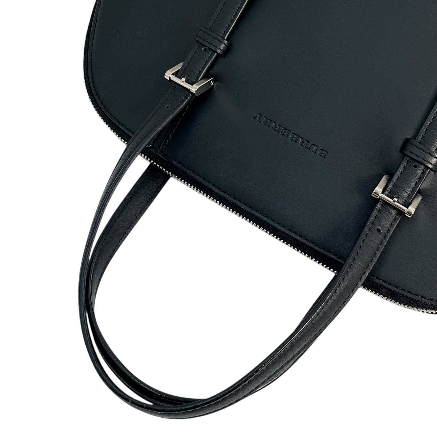 BURBERRY Leather Handbag - Black 