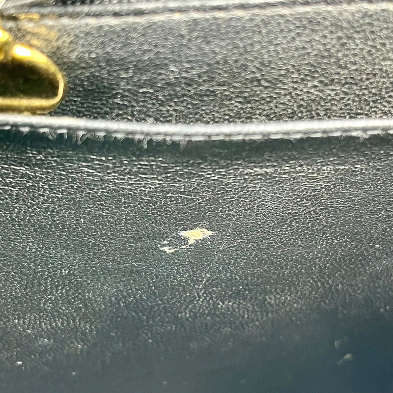 CHANEL マドモアゼル キャビアスキン ハンドバッグ - ブラック