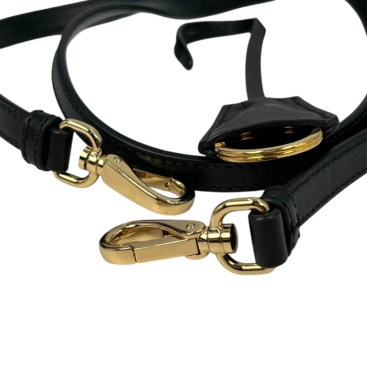 PRADA Soft Calf Leather Tote Bag/Shoulder Bag - Black 