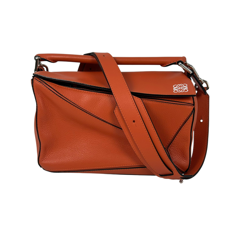 LOEWE Puzzle Bag Small Handbag/Shoulder Bag - Orange 