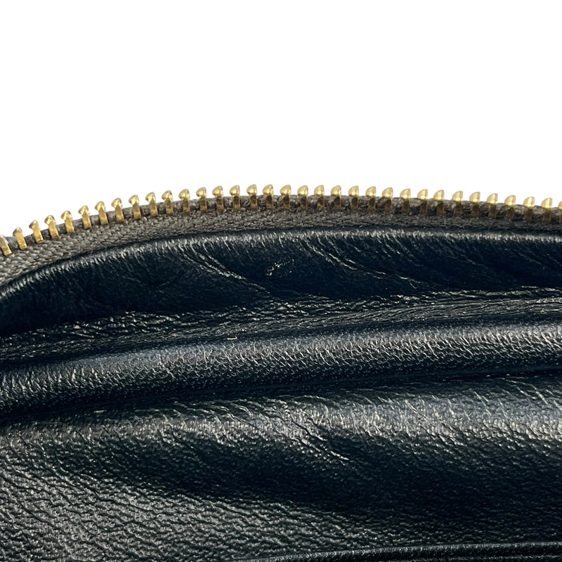 Saint Laurent Lou Mini Shoulder Bag with Chain Wallet - Dark Grey 