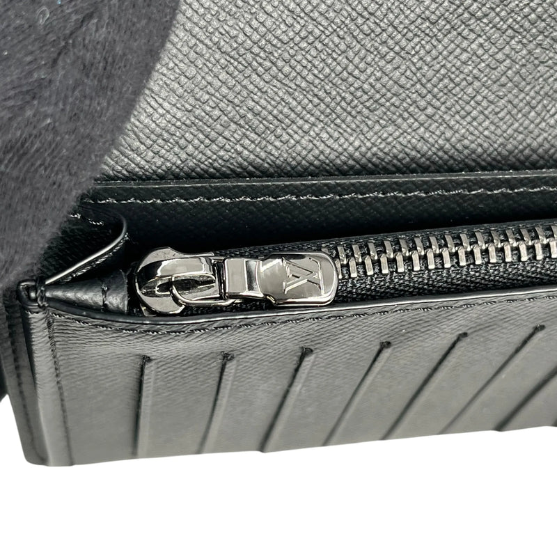 Louis Vuitton モノグラム エクリプス キャンバス ロングウォレット - ブラック