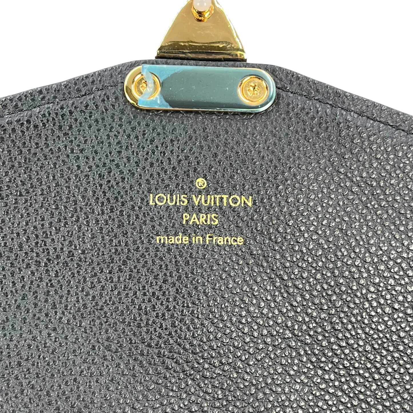 Louis Vuitton Monogram Empreinte Pochette Saint-Germain Chain Wallet - Black 
