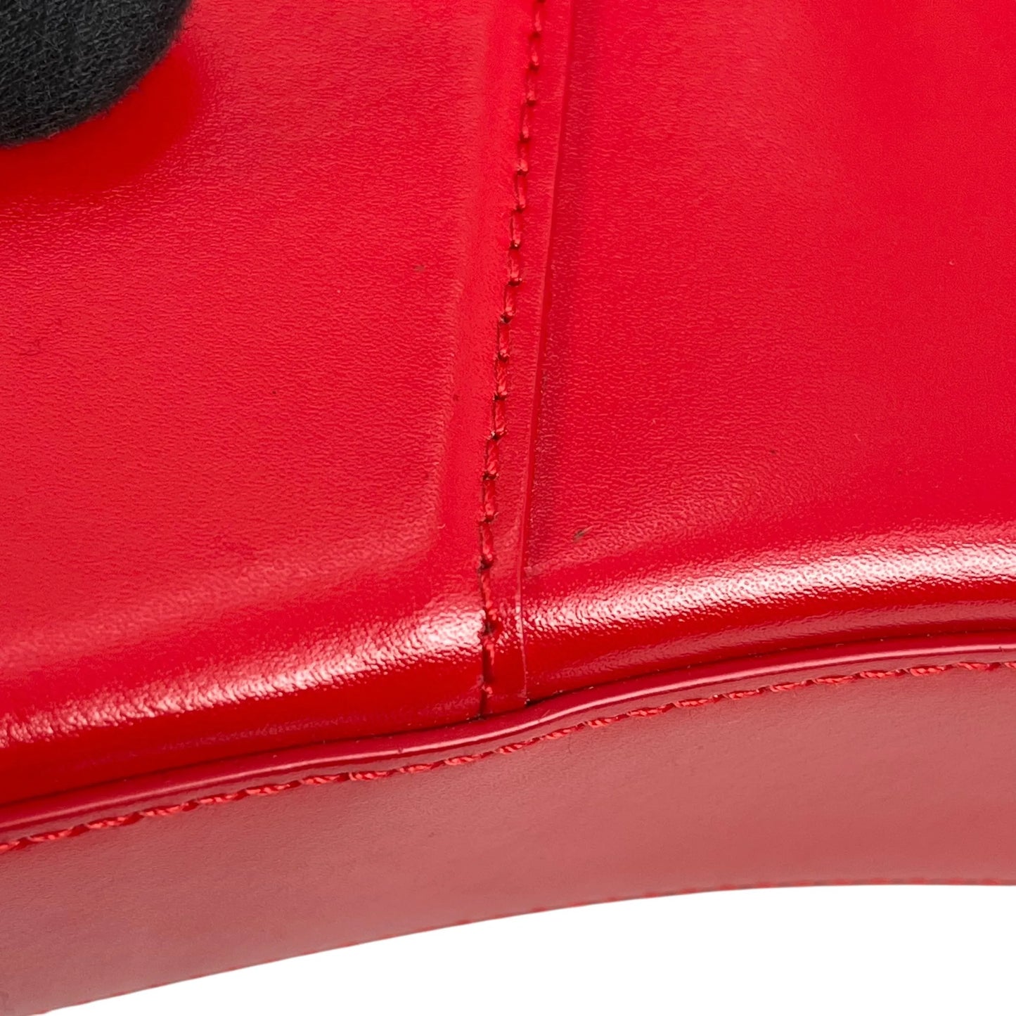 Balenciaga Hourglass Chain Shoulder Bag - Red 