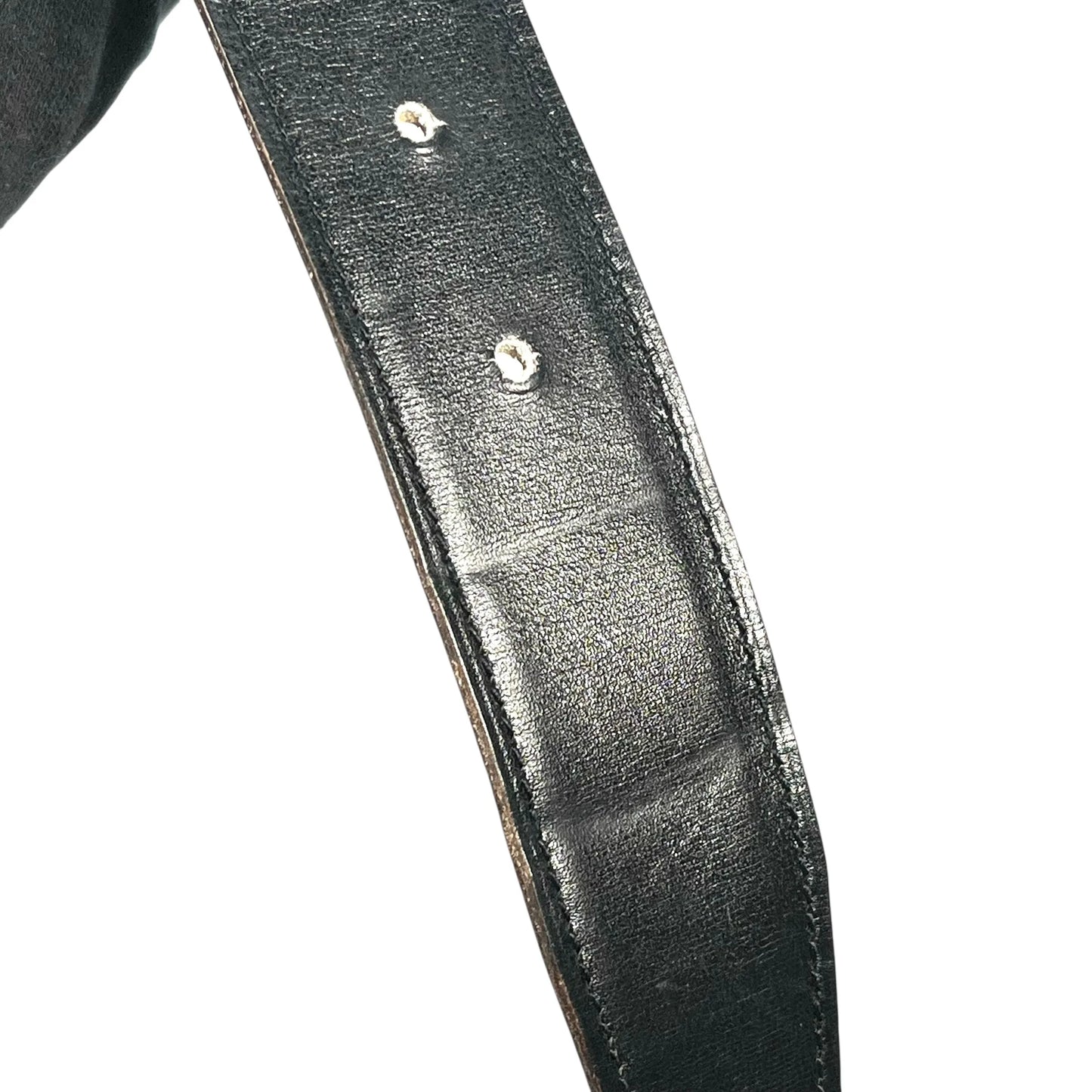 Hermès コンスタンス レザー ベルト □H刻印（2004年製）- ブラック × ブラウン