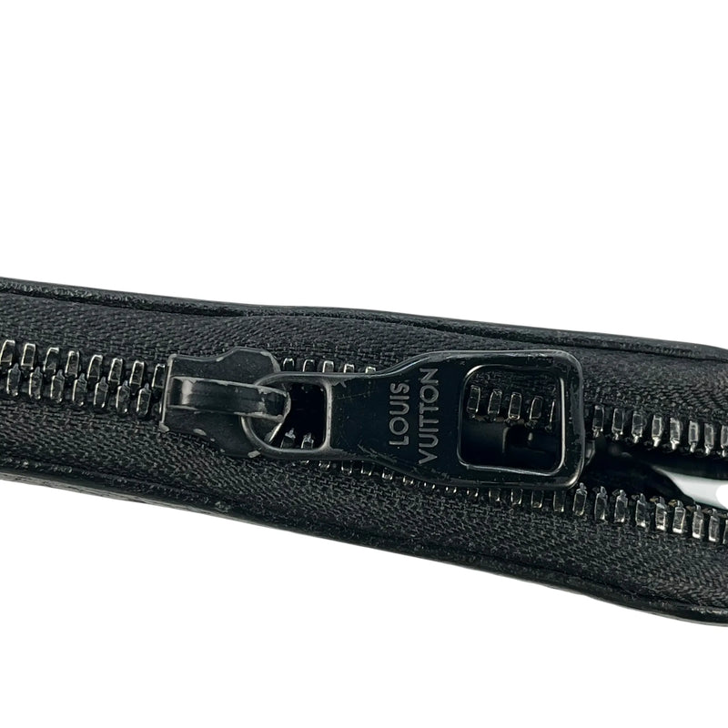 Louis Vuitton Vertical Monogram Taurillon Zippy Long Wallet - Black 