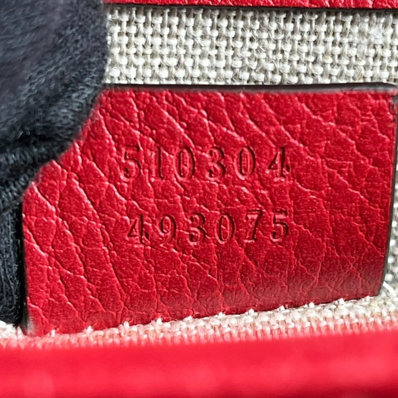 GUCCI Interlocking G Shoulder Bag - Red 