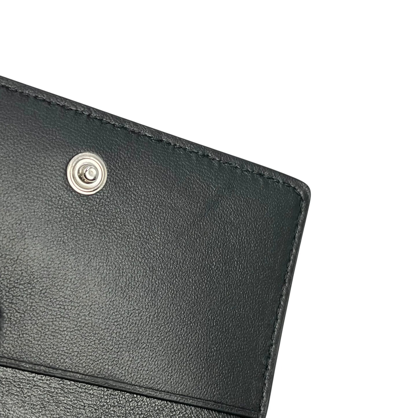 BALENCIAGA Crocodile Paper Card Case - Black 