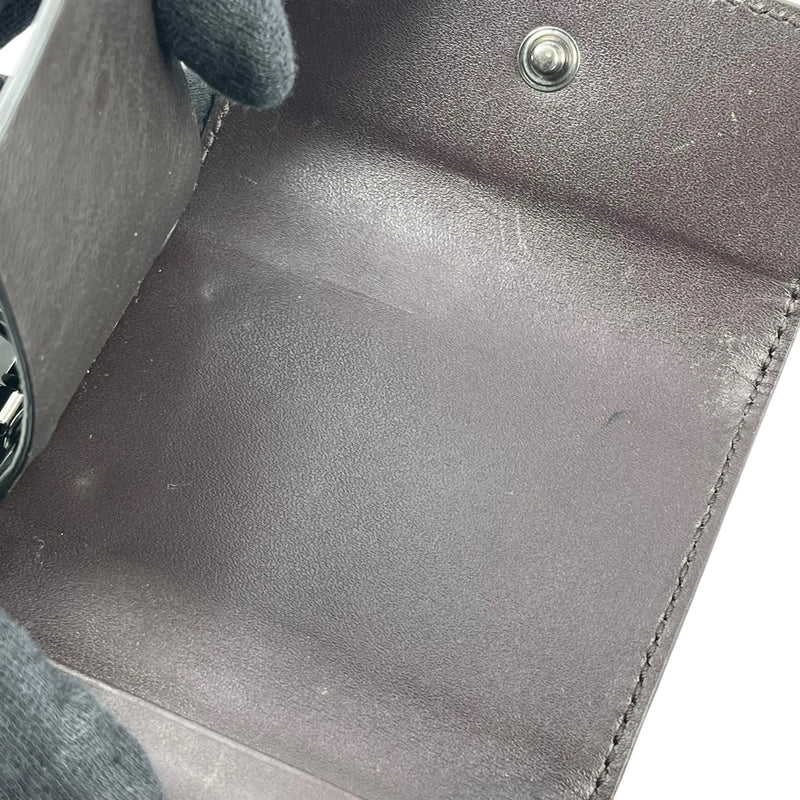 GUCCI Guccissima Key Case - Dark Brown 