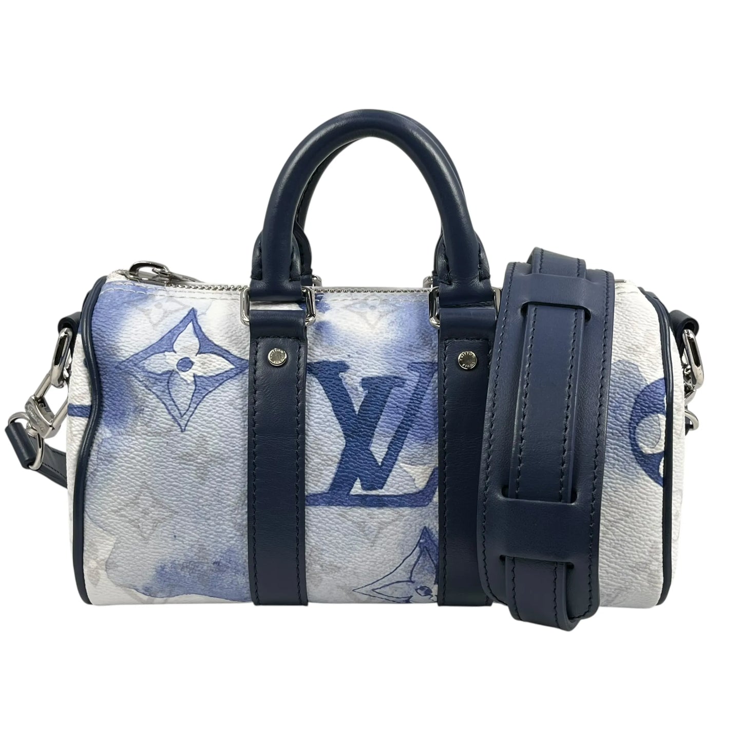 Louis Vuitton Monogram Watercolor Keepall XS Shoulder Bag/Mini Bag - White/Blue 