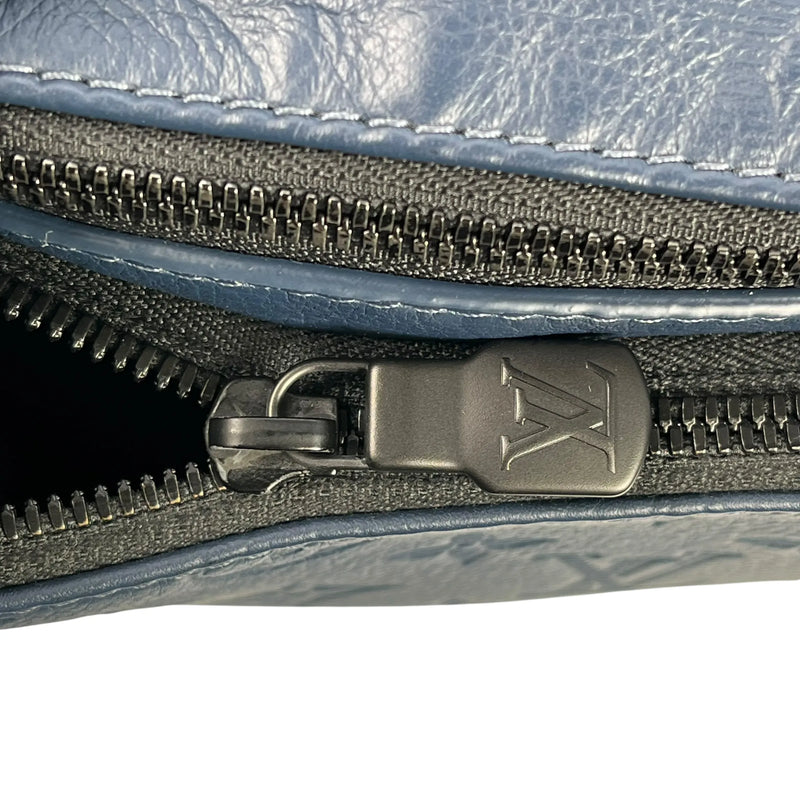 Louis Vuitton モノグラム シャドウ ディスカバリー バムバッグ ボディバッグ - ネイビー