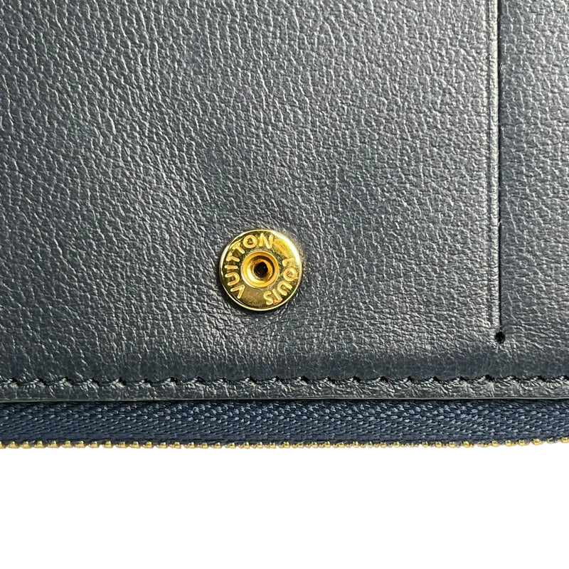 LOUIS VUITTON Portefeuille Lou Monogram Compact Wallet Bi-fold Wallet - Navy 