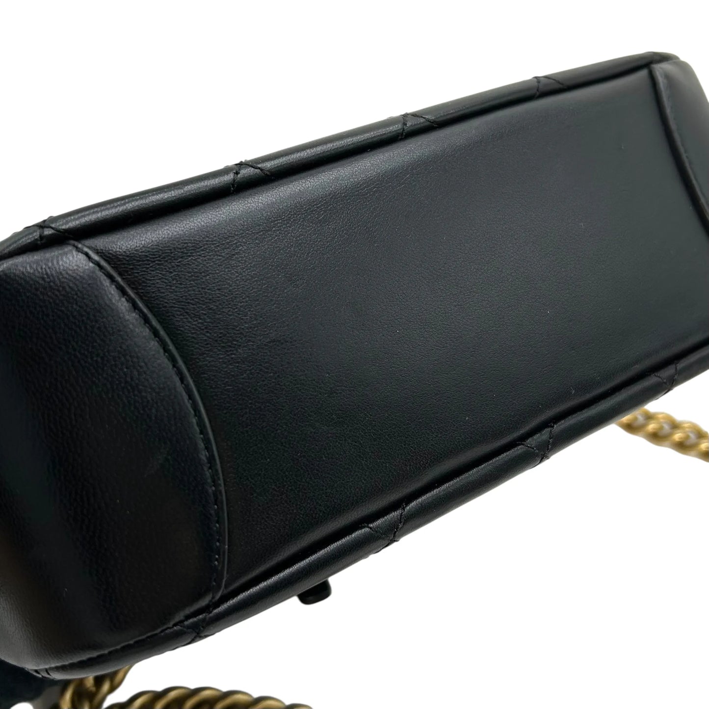 CHANEL Matelasse Vanity Bag with Chain Shoulder Bag - Black 