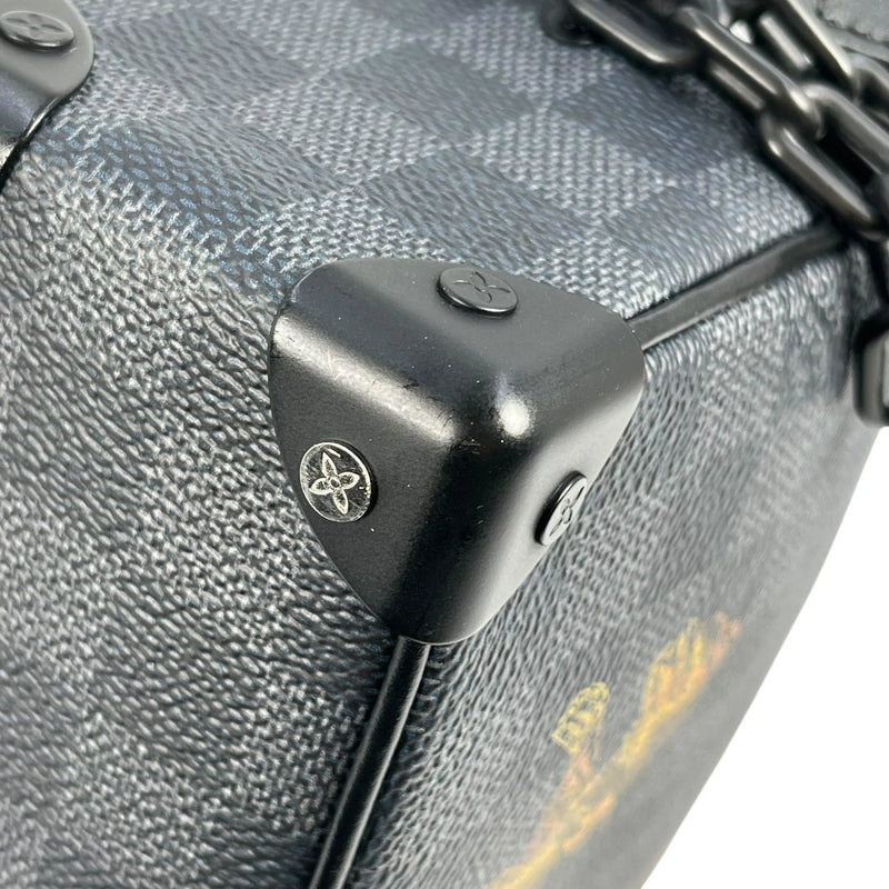 LOUIS VUITTON ミニ ソフト トランク モノグラム エクリプス ショルダーバッグ - ブラック