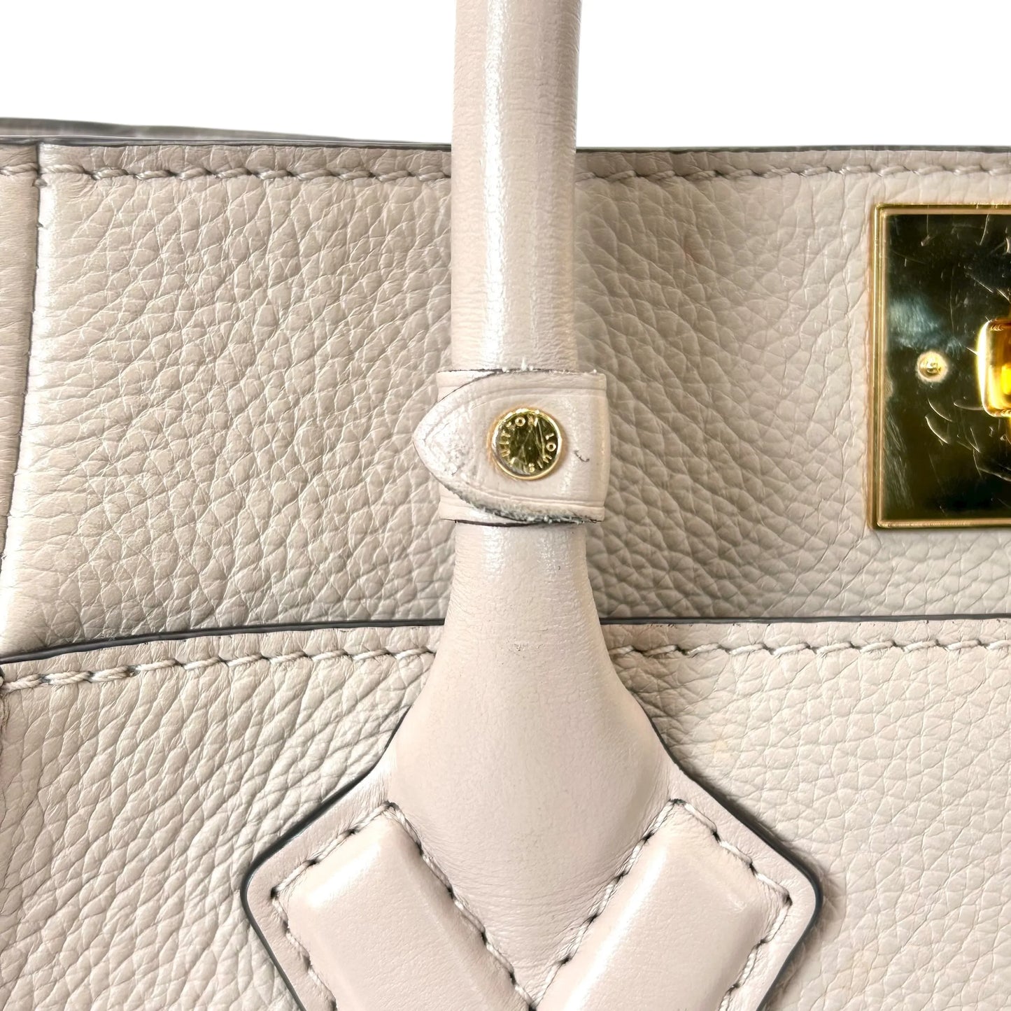 LOUIS VUITTON オンマイサイドPM モノグラムキャンバス ハンドバッグ ショルダーバッグ - ベージュ