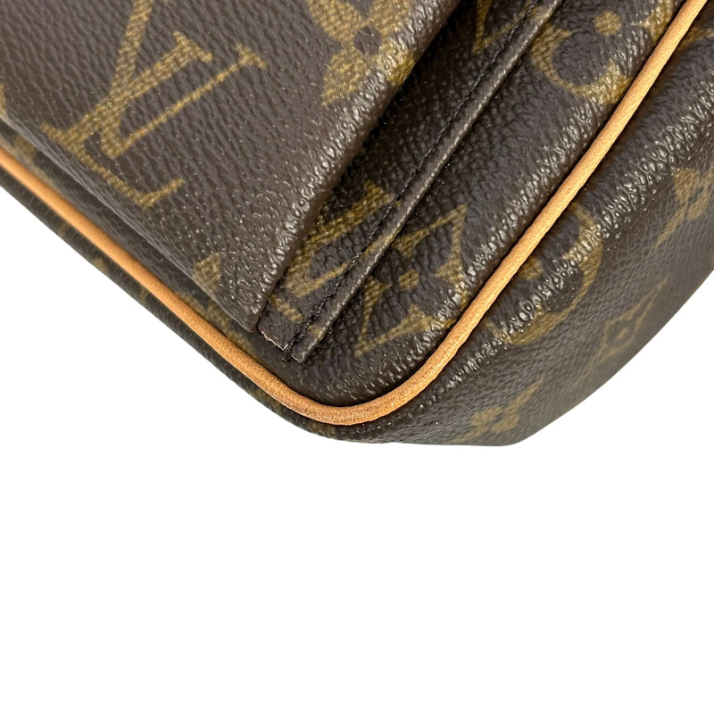 LOUIS VUITTON Viva Cite PM Monogram Canvas Shoulder Bag - Dark Brown 