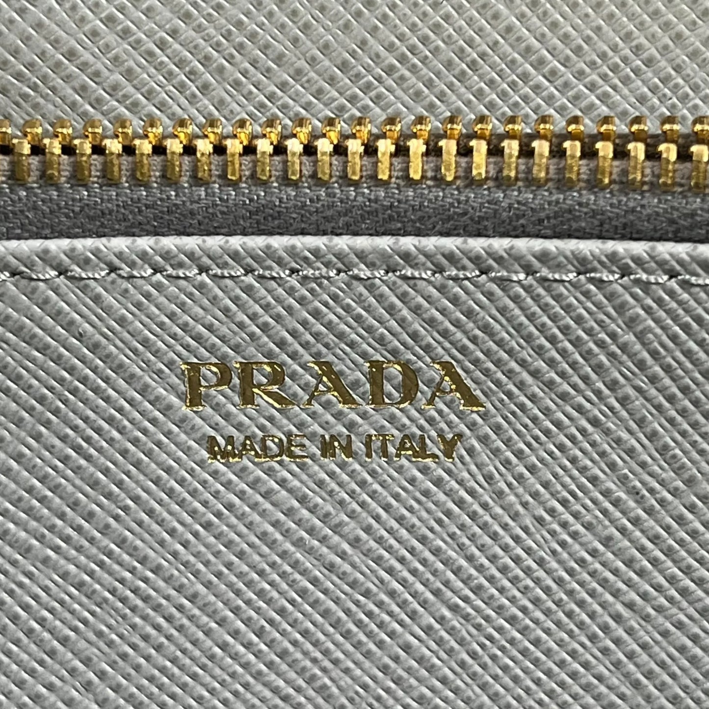 PRADA サフィアーノ リボンモチーフ 長財布 ロングウォレット - グレー