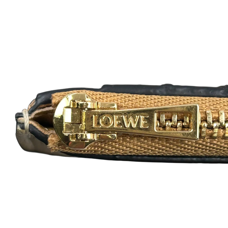 Loewe バーティカルウォレット スモール カーフスキン 三つ折り財布 コンパクトウォレット - ベージュ
