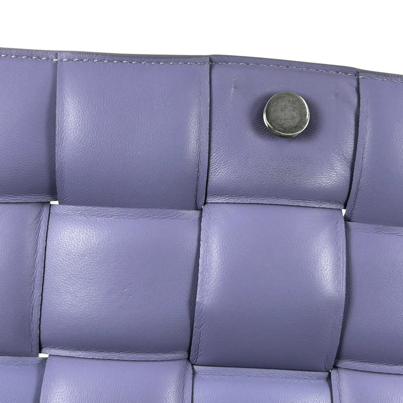 BOTTEGA VENETA Padded Cassette Bag Lambskin Shoulder Bag - Purple 