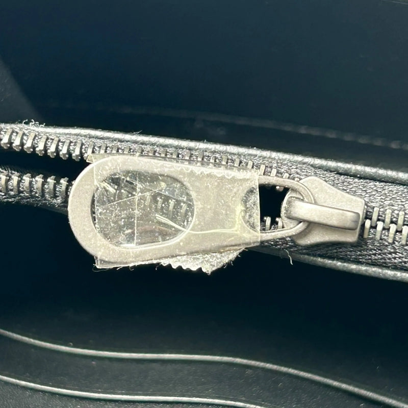 BOTTEGA VENETA Intrecciato Leather Round Zip Long Wallet - Black 