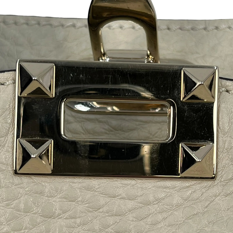 Valentino Rockstud Leather Handbag/Shoulder Bag - White 