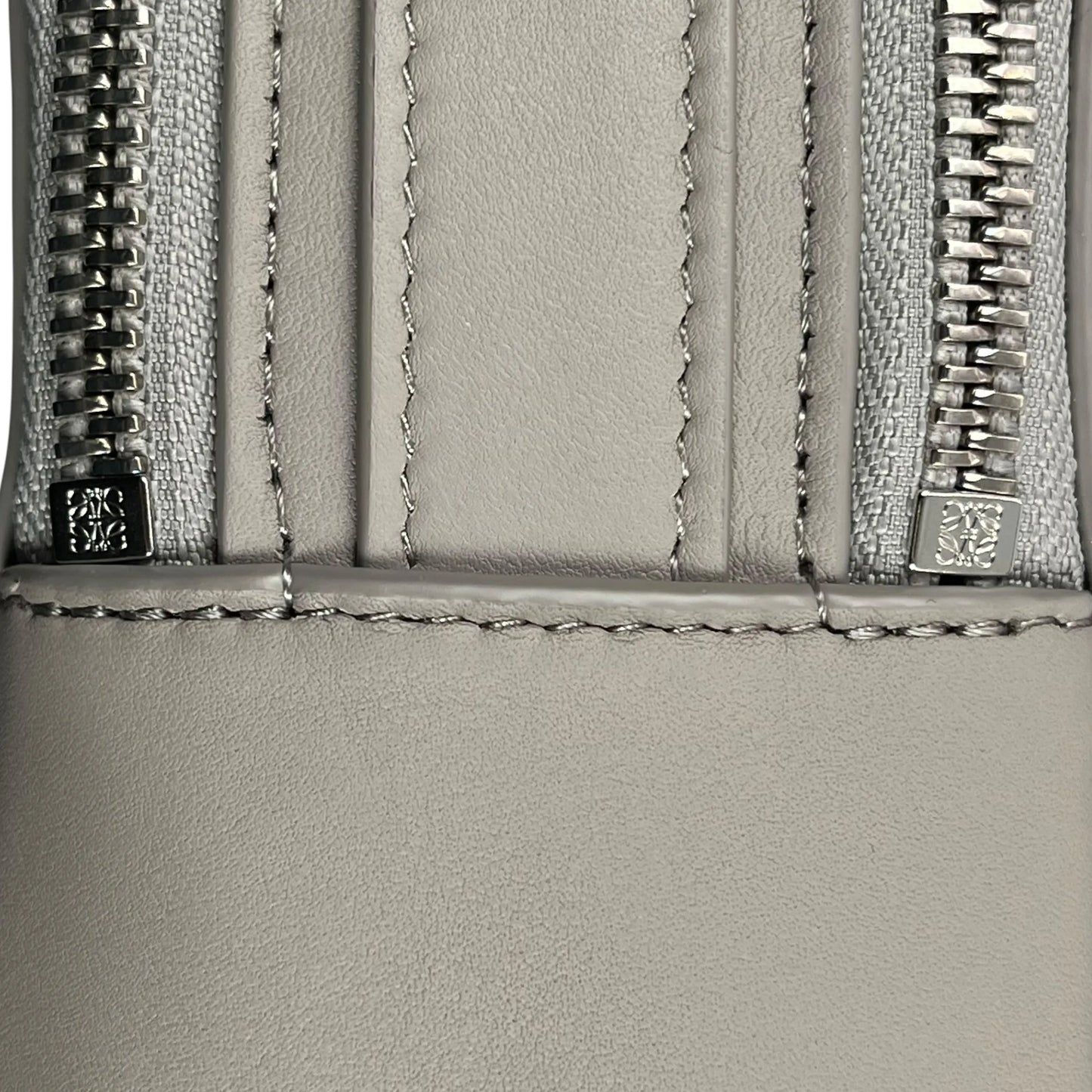 LOEWE Crossbody Camera Bag Mini Calfskin Shoulder Bag - Grey 