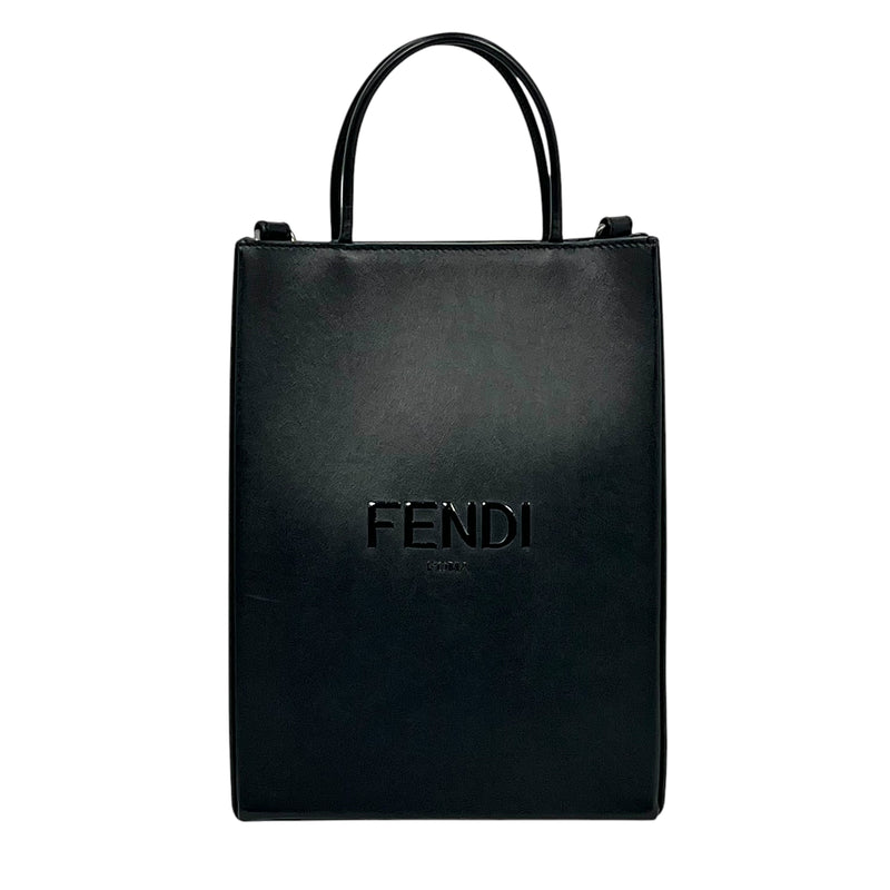 FENDI Shopping Handbag Shoulder Bag - Black 