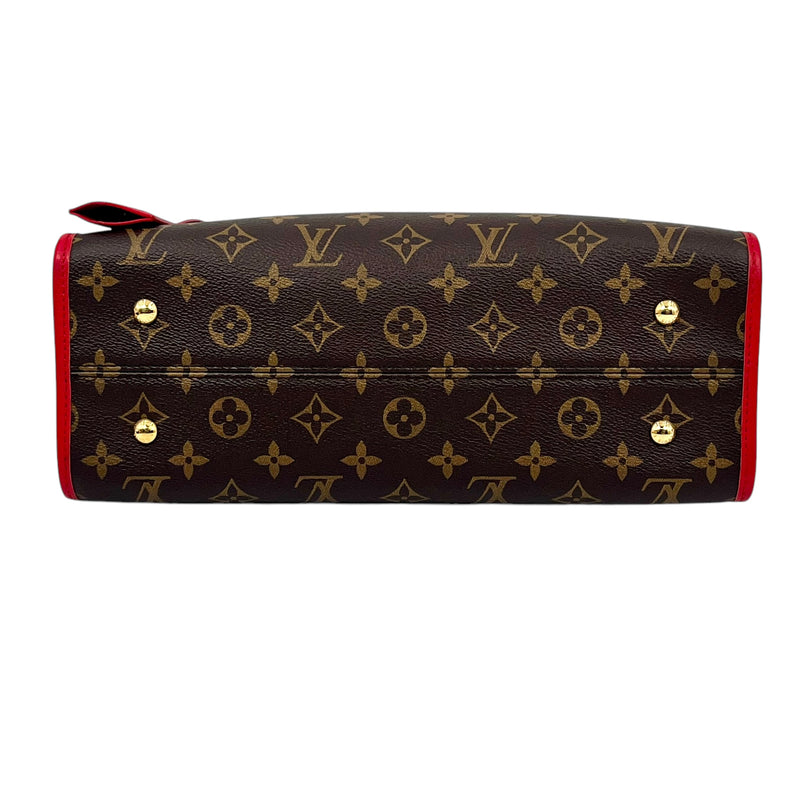 Louis Vuitton Monogram Canvas Popincourt PM Handbag/Shoulder Bag - Red 