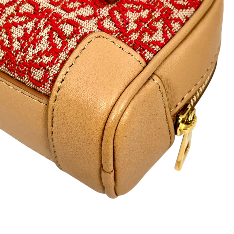 LOEWE Amazona Nano Mini Shoulder Bag - Brown and Red 