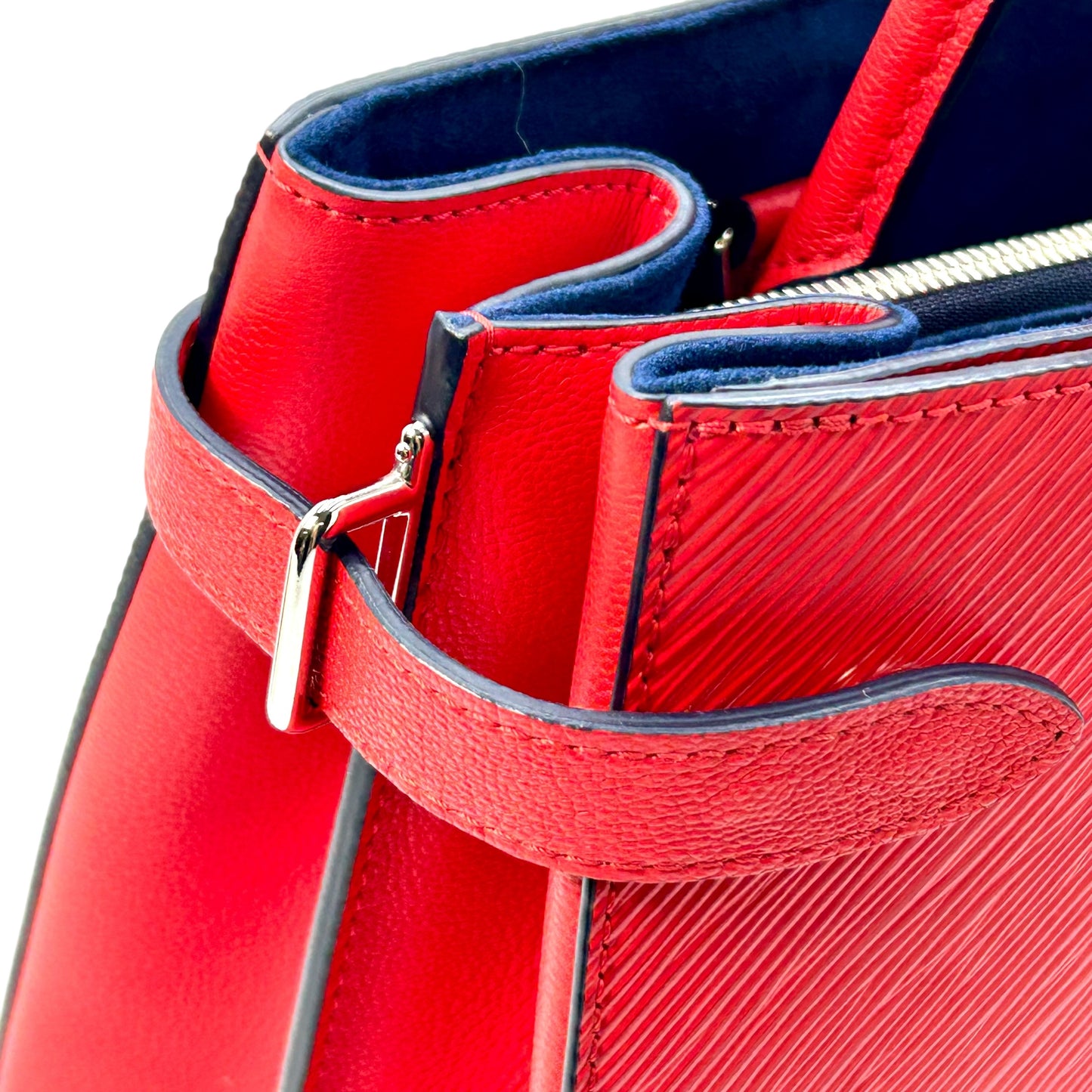 Louis Vuitton Twist Tote Coquelicot Epi Leather Handbag - Red 