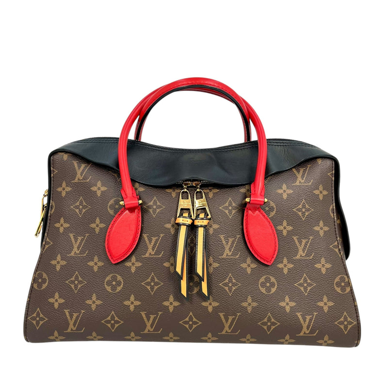 Louis Vuitton Monogram Canvas Tuileries Handbag - Brown 