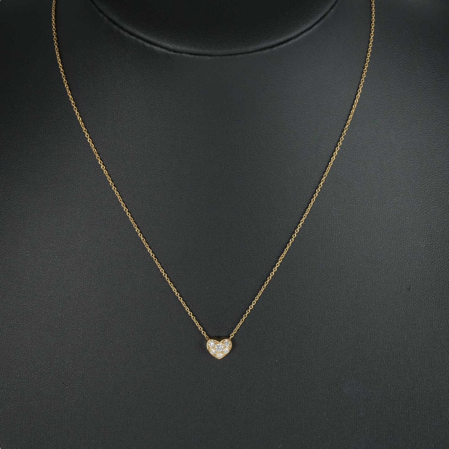 Tiffany Pavé Diamond Heart Necklace - 18KYG 