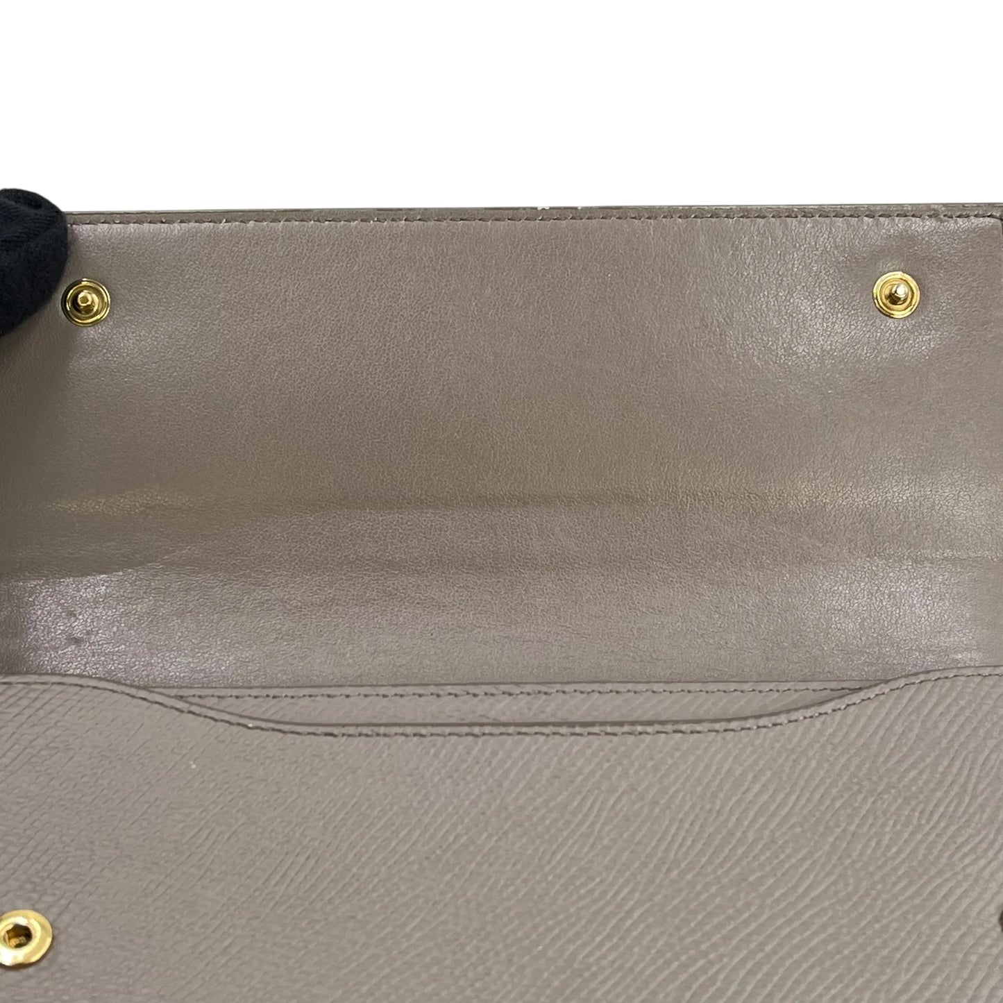 CELINE Large Flap Long Wallet - Gray 