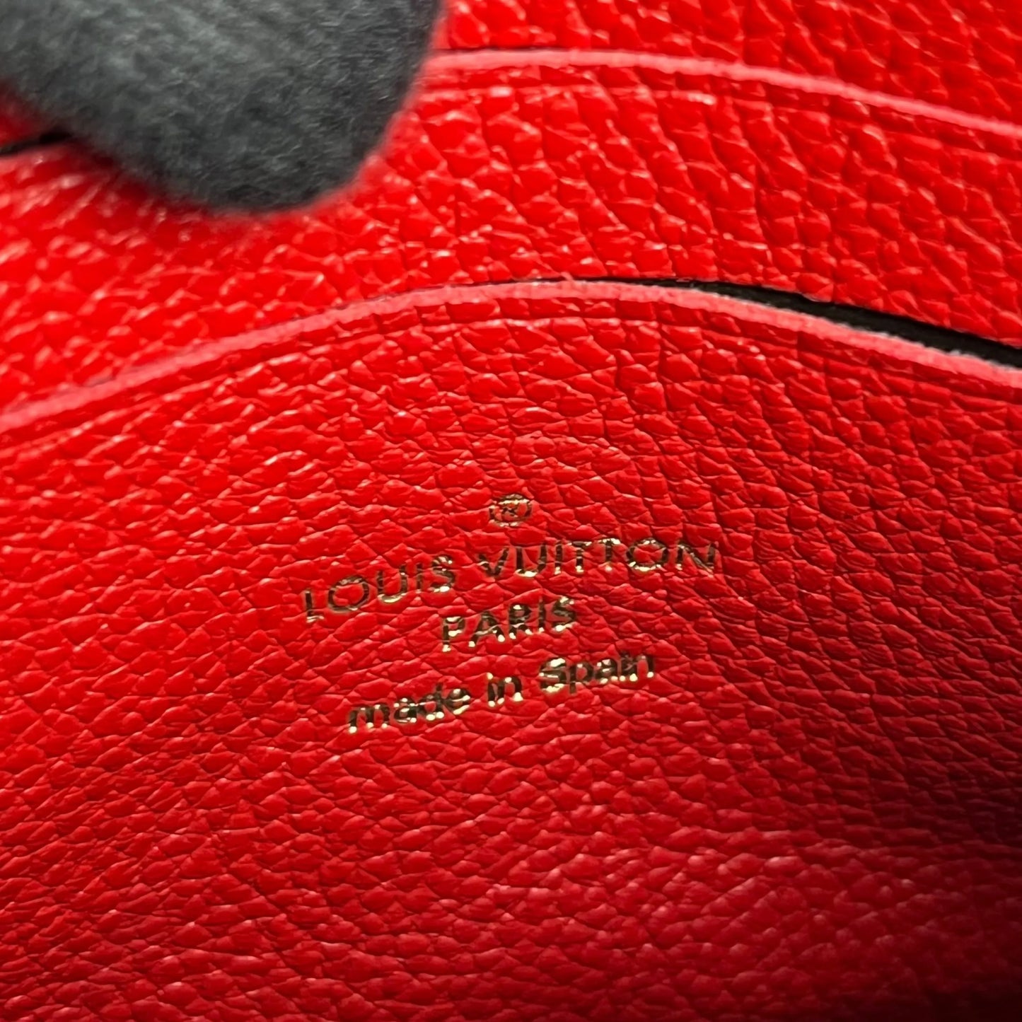 Louis Vuitton ポシェット ダブルジップ モノグラムアンプラント チェーンショルダーバッグ - ネイビー × レッド