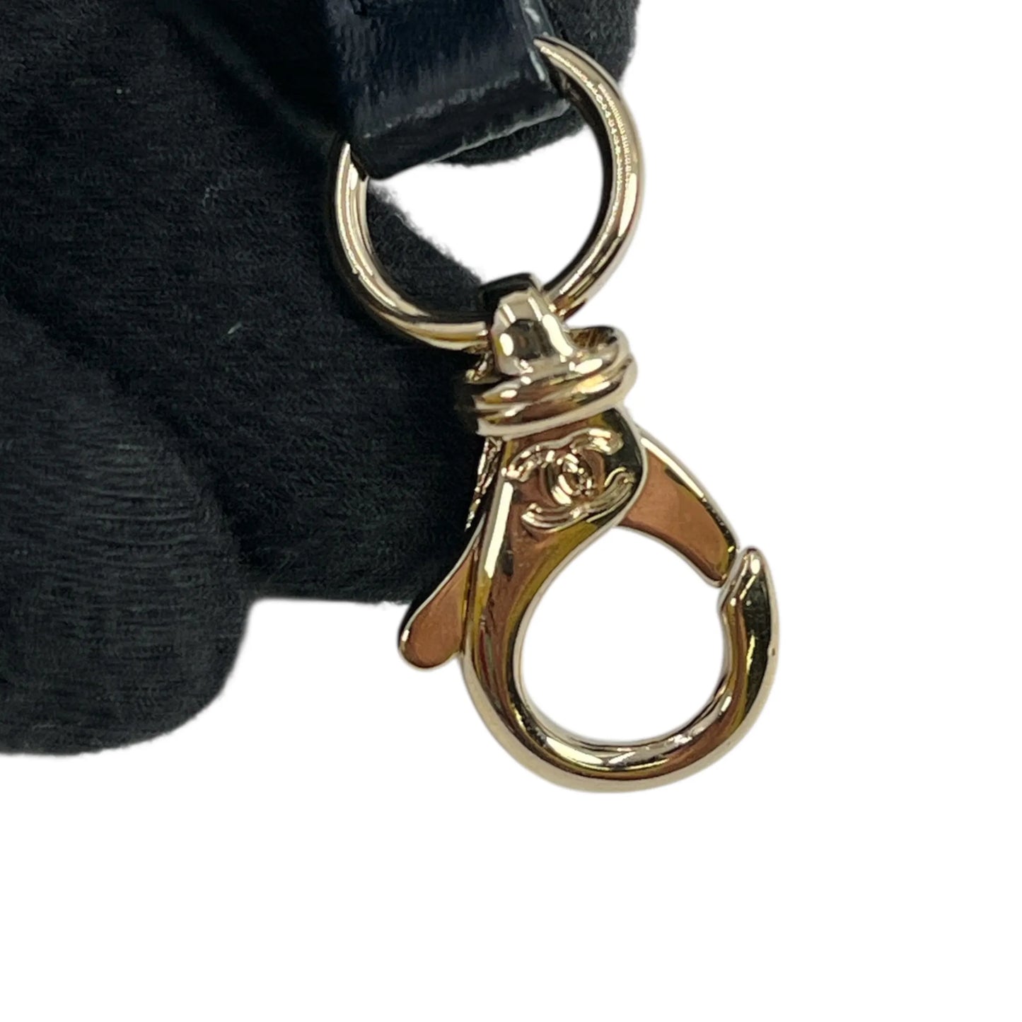 CHANEL Calfskin Matelassé Top Handle Trendy CC Handbag with Chain Shoulder Bag - Navy 