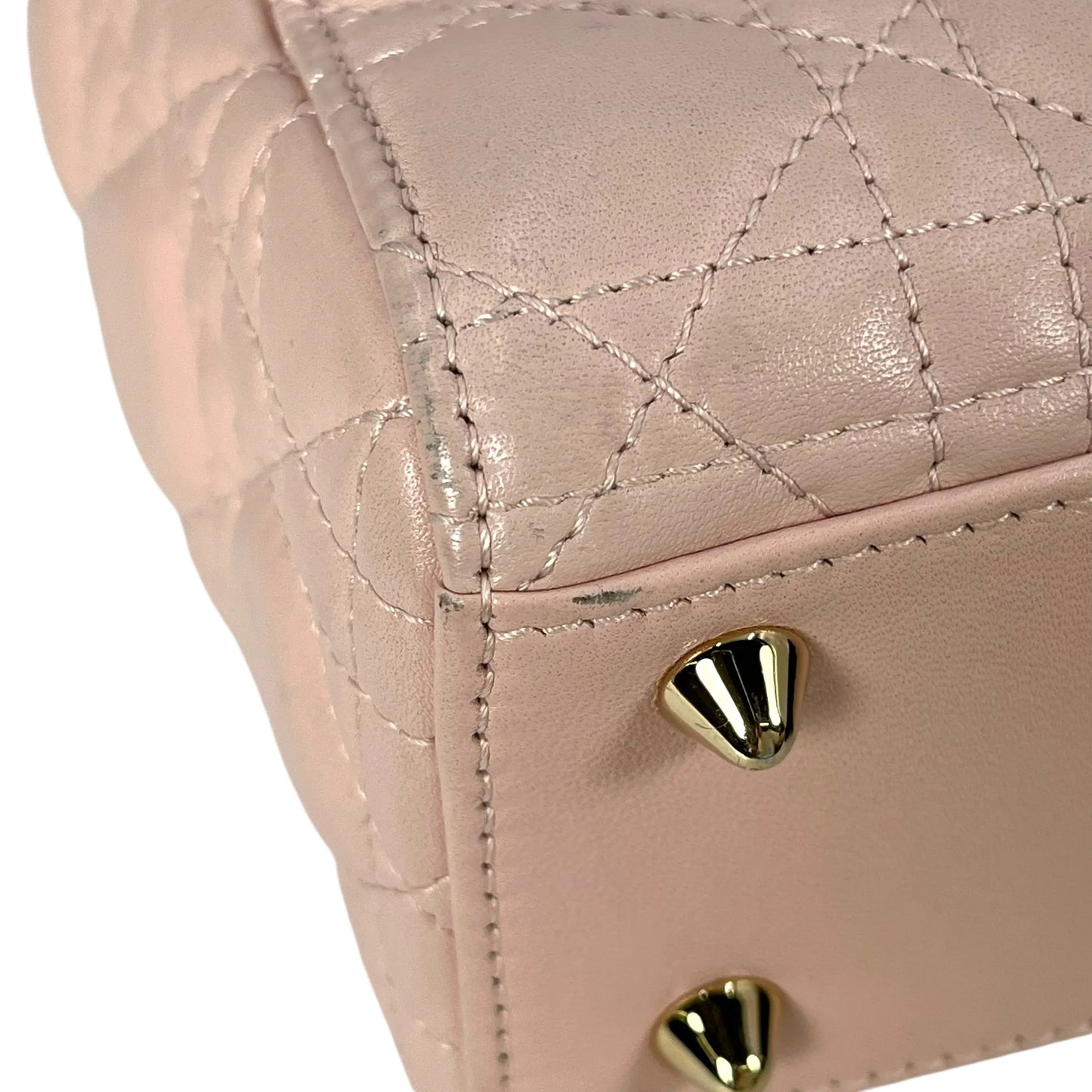 Dior Small Lady Dior My ABC Dior Leather Handbag - Pink 