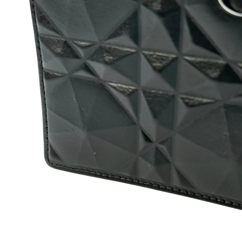 Dior Caro Chain Pouch Cannage Calfskin Chain Wallet Shoulder Bag - Black 