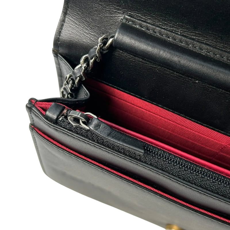 CHANEL Gabrielle de Chanel Chain Wallet - Beige x Black 