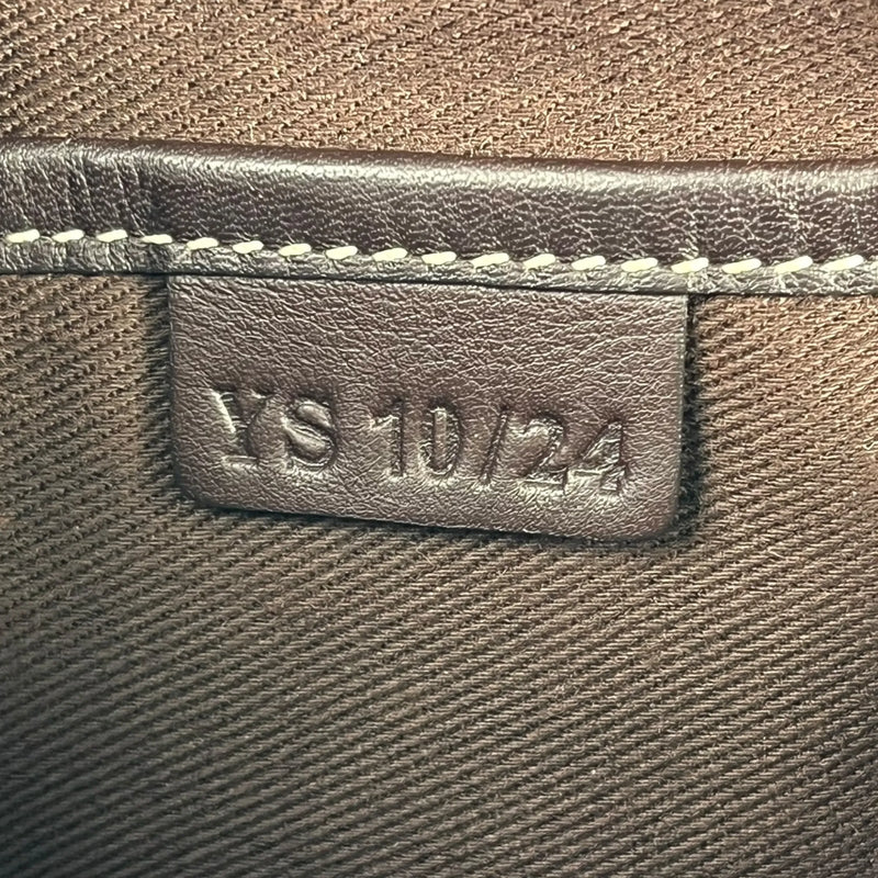 Celine Canvas Macadam Shoulder Bag - Brown 