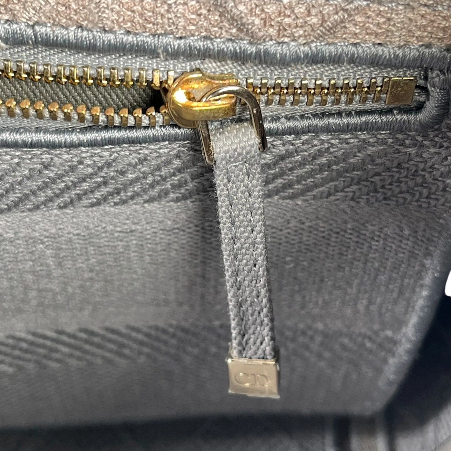 Christian Dior Lady Dior D Lite Hand Bag Shoulder Bag - Gray 